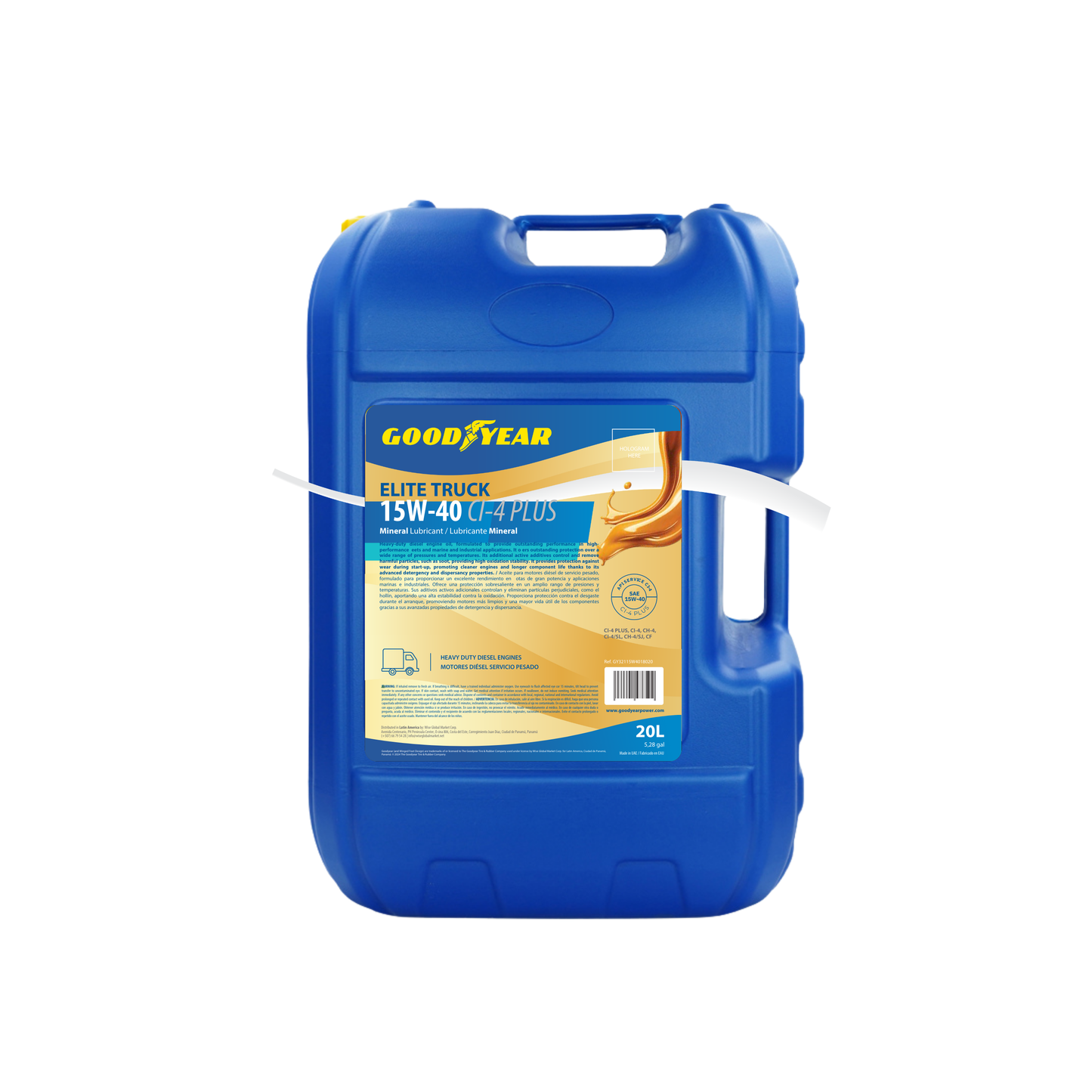 Elite Truck Goodyear 15w40ci4 Plus 20lts