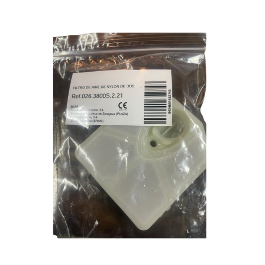 026.3800S.2.21 FILTRO DE AIRE DE NYLON DE DOS CAPAS